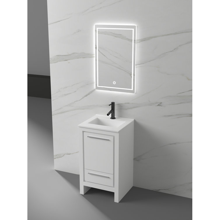 Wrought Studio 20'' Single Bathroom Vanity with Porcelain Top Wayfair